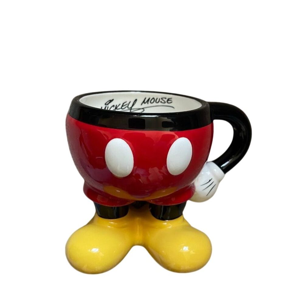 Disney Parks Mickey Mouse Ceramic Coffee Mug Cup - Black